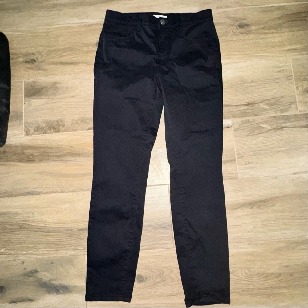 LOFT Black Velvet Modern Skinny 5 Pocket Jeans Size 27/4 NWOT